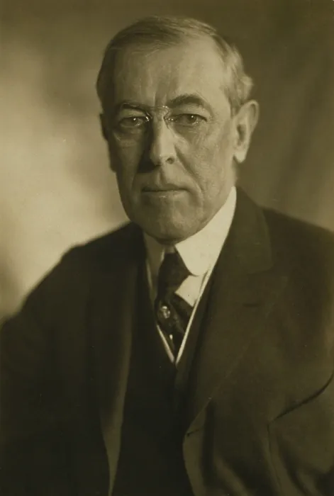 Framed Print : President Woodrow Wilson (1856-1924) in 1919 portrait