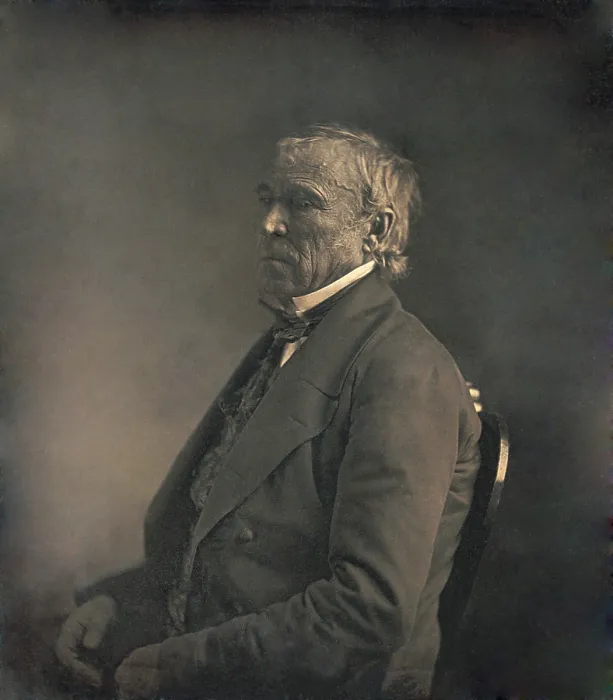 Framed Print : President Zachary Taylor, in daguerreotype taken at the White House, by photographer Mathew Brady, in March 1849 (BSLOC_2019_8_102)