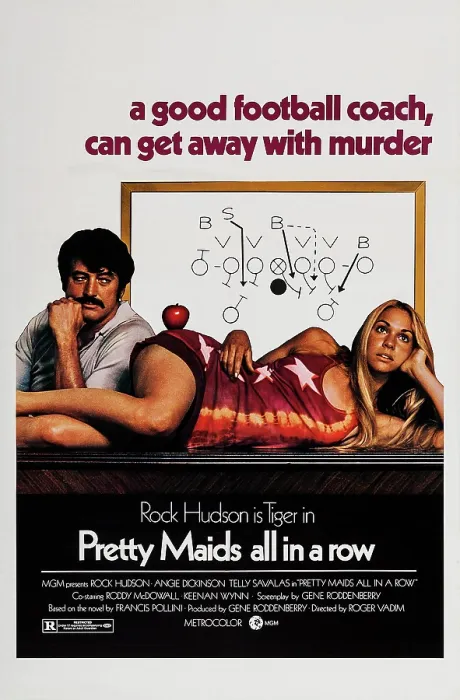 Framed Print : PRETTY MAIDS ALL IN A ROW, US poster art, left: Rock Hudson, 1971