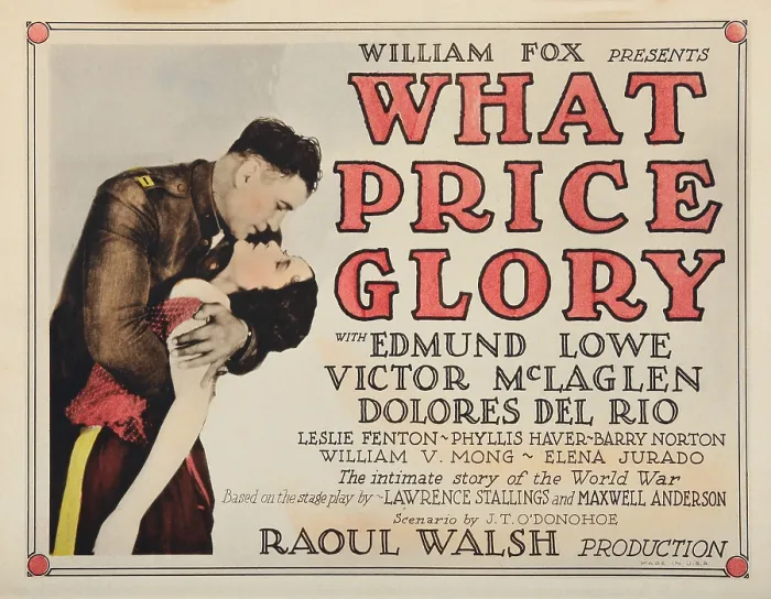Framed Print : WHAT PRICE GLORY, US lobbycard, from left: Victor McLaglen, Dolores Del Rio, 1926, TM and Copyright 20th Century Fox Film Corp. All rights reserved. / courtesy Everett Collection