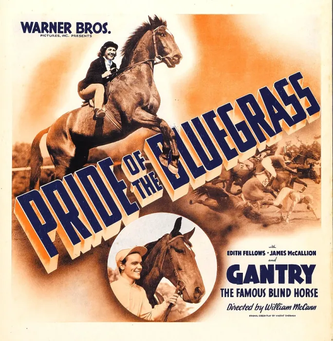 Framed Print : PRIDE OF THE BLUEGRASS (aka PRIDE OF THE BLUE GRASS), top: Edith Fellows, bottom: James McCallion on window card, 1939