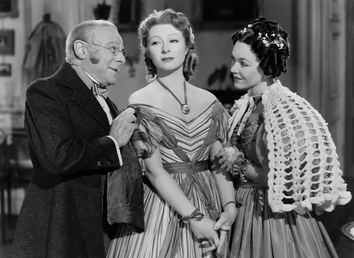 Framed Print : PRIDE AND PREJUDICE, Edmund Gwenn, Greer Garson, Maureen O'Sullivan, 1940