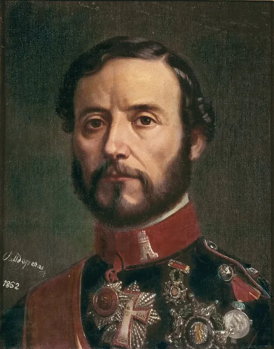 Framed Print : PRIM I PRATS, Joan (1814-1870). Spanish general and politician, Prime Minister (1869-1970). Portrait of 1862. Work by VALLDEPERAS, Eusebio (1827 - 1900). Romanticism Framed Print : PRIM I PRATS, Joan (1814-1870). Spanish general and politician, Prime Minister (1869-1970). Portrait of 1862. Work by VALLDEPERAS, Eusebio (1827 - 1900). Romanticism