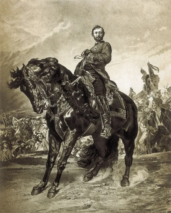 Framed Print : PRIM I PRATSJoan (1814-1870). Spanish general and politicianPrime Minister (1869-1970). Engraving. SPAIN. Madrid. National Library