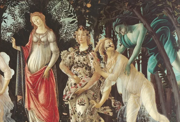 Framed Print : Primavera, by Sandro Filipepi Known as Botticelli, 1478 about, 15th Century, thick tempera on panel, cm 203 x 314 - Italy, Tuscany, Florence, Uffizi Gallery Framed Print : Primavera, by Sandro Filipepi Known as Botticelli, 1478 about, 15th Century, thick tempera on panel, cm 203 x 314 - Italy, Tuscany, Florence, Uffizi Gallery