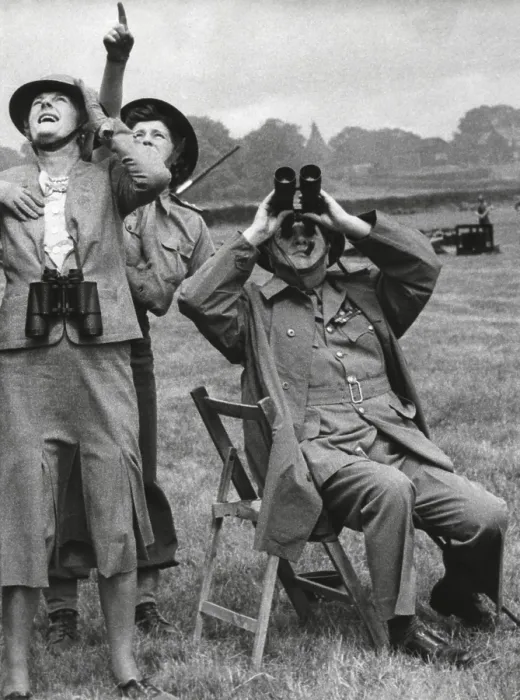 Framed Print : Prime Minister and Mrs. Churchill watching a fighter intercept a German buzz bomb overhead Framed Print : Prime Minister and Mrs. Churchill watching a fighter intercept a German buzz bomb overhead
