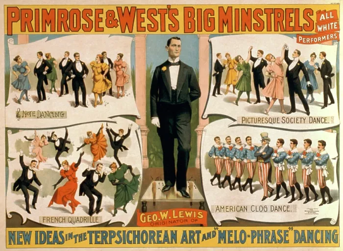 Framed Print : Primrose and West's BIG MINSTRELS appealed to their audiences social aspirations by offering refined and high class entertainment