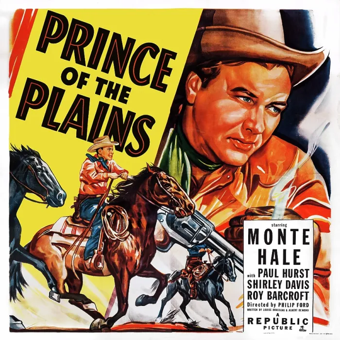 Framed Print : PRINCE OF THE PLAINS, US poster, Monte Hale, 1949