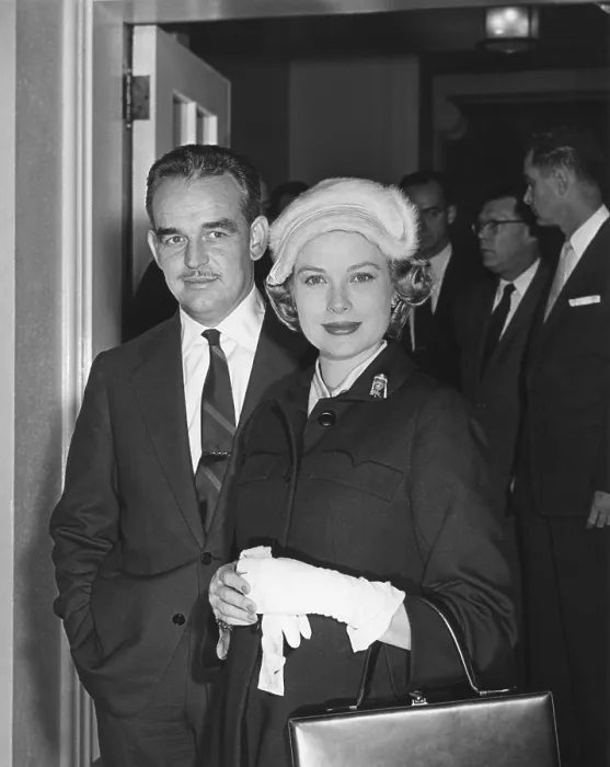 Framed Print : Prince Rainer and Princess Grace at the White House during their visit to President Eisenhower. Oct. 11, 1956. - (BSLOC_2014_16_165) Framed Print : Prince Rainer and Princess Grace at the White House during their visit to President Eisenhower. Oct. 11, 1956. - (BSLOC_2014_16_165)
