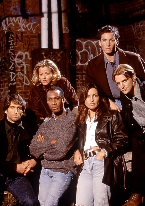 Framed Print : PRINCE STREET, (Top Row L-R) Dana Eskelson, Lawrence Monoson, (Bottom Row L-R) Vincent Spano, Joe Morton, Mariska Hargitay, Steven Martini, 1997 Framed Print : PRINCE STREET, (Top Row L-R) Dana Eskelson, Lawrence Monoson, (Bottom Row L-R) Vincent Spano, Joe Morton, Mariska Hargitay, Steven Martini, 1997