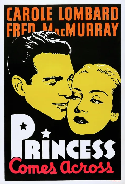 Framed Print : THE PRINCESS COMES ACROSS, US poster, from left: Fred MacMurray, Carole Lombard, 1936 Framed Print : THE PRINCESS COMES ACROSS, US poster, from left: Fred MacMurray, Carole Lombard, 1936