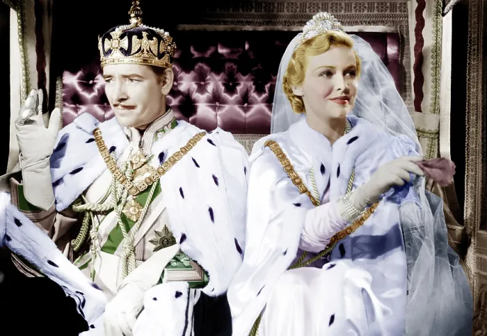 Framed Print : THE PRISONER OF ZENDA, from left: Ronald Colman, Madeleine Carroll, 1937