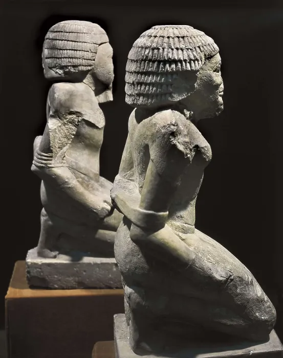 Framed Print : Two prisoners of war. 2323 - 2150 BC. Profile image. Egyptian art. Old Kingdom. Sculpture on rock. EGYPT. Cairo. Egyptian Museum. Proc: EGYPT. Saqqara Framed Print : Two prisoners of war. 2323 - 2150 BC. Profile image. Egyptian art. Old Kingdom. Sculpture on rock. EGYPT. Cairo. Egyptian Museum. Proc: EGYPT. Saqqara