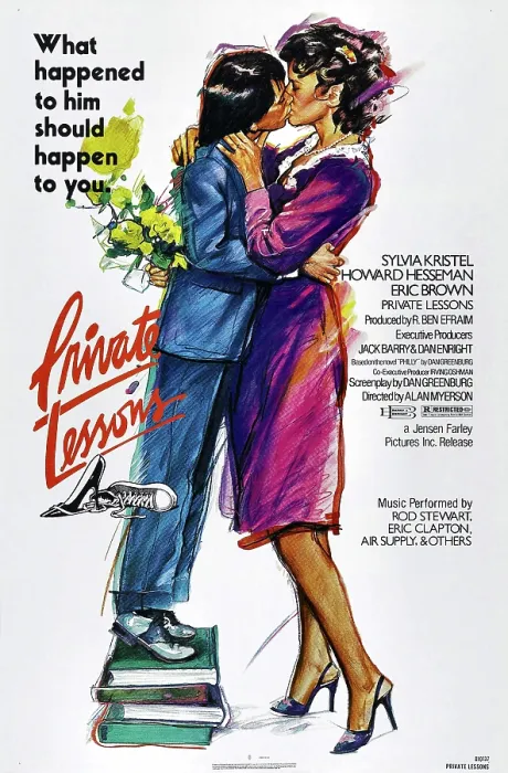 Framed Print : PRIVATE LESSONS, US poster, Eric Brown, Sylvia Kristel, 1981. Jensen Farley Pictures / courtesy Everett Collection