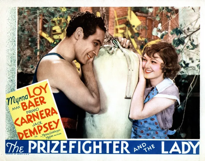 Framed Print : THE PRIZEFIGHTER AND THE LADY, from left, Max Baer, Myrna Loy, 1933