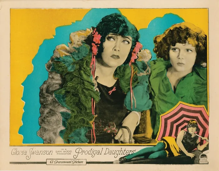 Framed Print : PRODIGAL DAUGHTERS, lobbycard, from left, Gloria Swanson, Vera Reynolds, bottom: Gloria Swanson, 1923 Framed Print : PRODIGAL DAUGHTERS, lobbycard, from left, Gloria Swanson, Vera Reynolds, bottom: Gloria Swanson, 1923