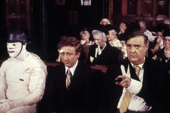 Framed Print : THE PRODUCERS, Kenneth Mars, Gene Wilder, Zero Mostel, 1968