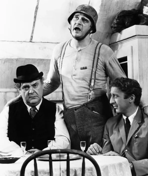 Framed Print : THE PRODUCERS, from left, Zero Mostel, Kenneth Mars, Gene Wilder, 1968 Framed Print : THE PRODUCERS, from left, Zero Mostel, Kenneth Mars, Gene Wilder, 1968