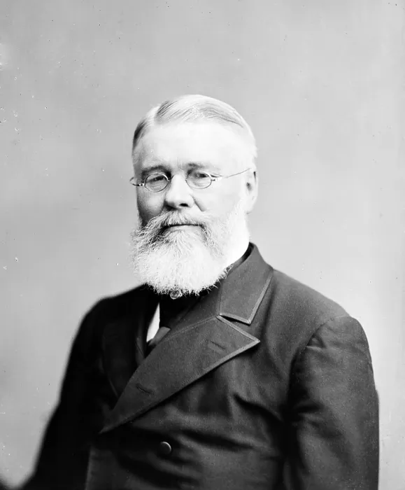 Framed Print : Prof. Richard Jordan Gatling, inventor of the Gatling Gun, ca. 1870s Framed Print : Prof. Richard Jordan Gatling, inventor of the Gatling Gun, ca. 1870s