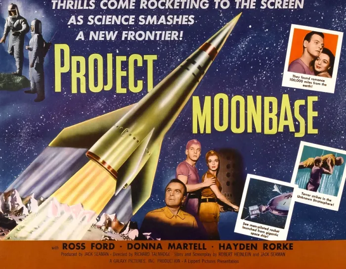 Framed Print : PROJECT MOON BASE, (aka PROJECT MOONBASE), poster art, 1953 Framed Print : PROJECT MOON BASE, (aka PROJECT MOONBASE), poster art, 1953