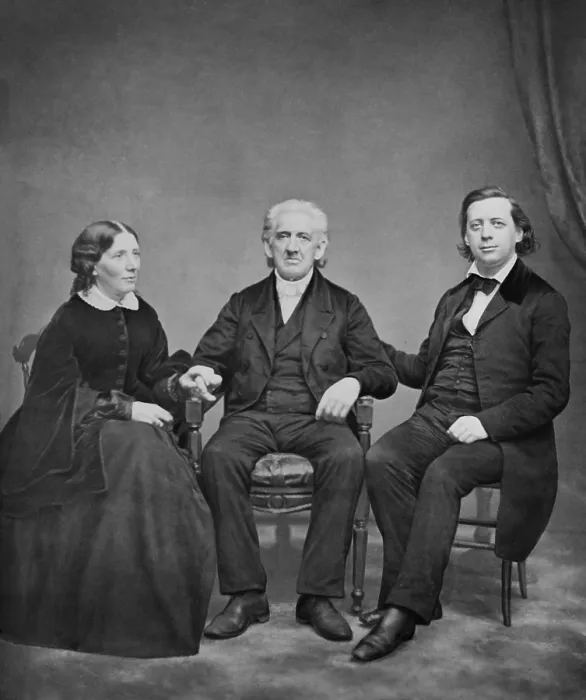 Framed Print : Prominent Presbyterian minister, Lyman Beecher, with his most famous children: Harriet Beecher Stowe and Henry Ward Beecher (BSLOC_2018_5_41) Framed Print : Prominent Presbyterian minister, Lyman Beecher, with his most famous children: Harriet Beecher Stowe and Henry Ward Beecher (BSLOC_2018_5_41)