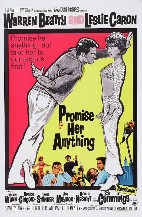 Framed Print : PROMISE HER ANYTHING, top l-r: Warren Beatty, Leslie Caron, bottom l-r: Robert Cummings, Keenan Wynn, Hermione Gingold, Leslie Caron, Warren Beatty on poster art, 1965 Framed Print : PROMISE HER ANYTHING, top l-r: Warren Beatty, Leslie Caron, bottom l-r: Robert Cummings, Keenan Wynn, Hermione Gingold, Leslie Caron, Warren Beatty on poster art, 1965