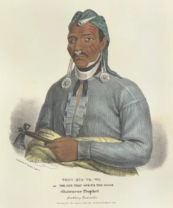 Framed Print : The Prophet, also called Tenskwatawa, in 1823, ten years after the death of his brother, Tecumseh Framed Print : The Prophet, also called Tenskwatawa, in 1823, ten years after the death of his brother, Tecumseh
