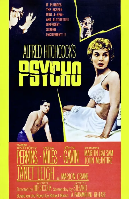 Framed Print : PSYCHO, clockwise from top left: Anthony Perkins, Vera Miles, Janet Leigh, John Gavin, 1960