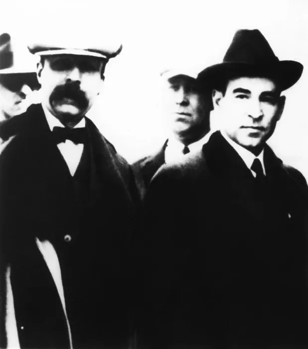 Framed Print : The last public appearance in 1927 of the Sacco and Vanzetti