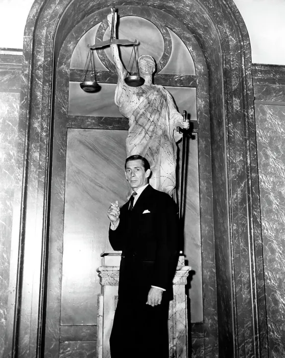 Framed Print : PUBLIC DEFENDER, Reed Hadley, 1950's