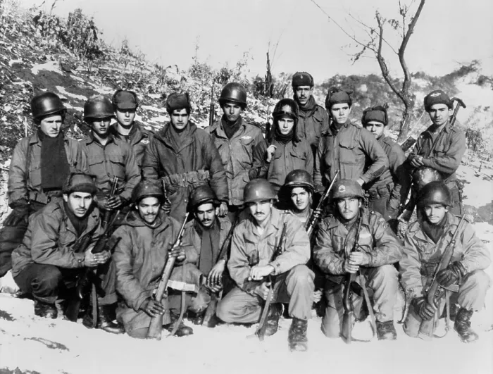 Framed Print : Puerto Rican National Guard, 60th Infantry Regiment. Over 60, 000 Puerto Ricans served in the military during the Korean War, 1950-53. (BSLOC_2014_11_155) Framed Print : Puerto Rican National Guard, 60th Infantry Regiment. Over 60, 000 Puerto Ricans served in the military during the Korean War, 1950-53. (BSLOC_2014_11_155)