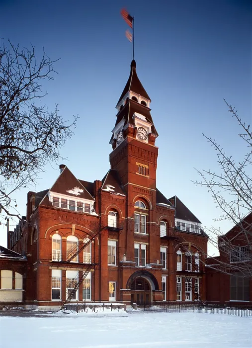 Framed Print : Pullman Palace Car Works Administration Building, built 1880. Pullman, Illinois, photo ca. 1980s Framed Print : Pullman Palace Car Works Administration Building, built 1880. Pullman, Illinois, photo ca. 1980s