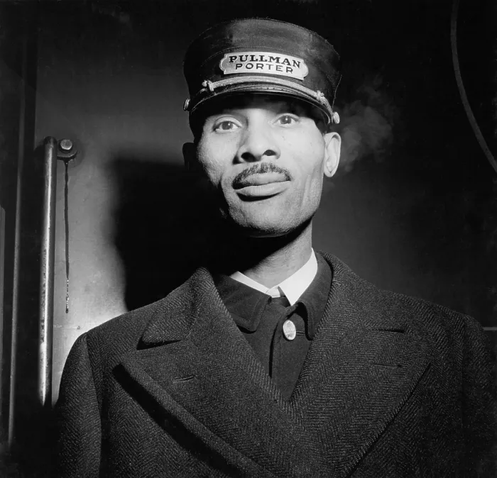 Framed Print : Pullman porter at the Union Station, Chicago, Illinois, had one of the best jobs available to African Americans