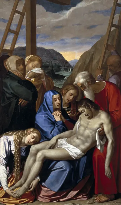 Framed Print : PULZONE, Scipione (Il Gaetano) (1550-1598). The Lamentation. 1591. Renaissance art. Cinquecento. Oil on canvas. UNITED STATES OF AMERICA. New York City Framed Print : PULZONE, Scipione (Il Gaetano) (1550-1598). The Lamentation. 1591. Renaissance art. Cinquecento. Oil on canvas. UNITED STATES OF AMERICA. New York City