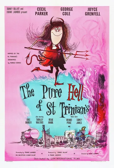 Framed Print : THE PURE HELL OF ST. TRINIAN'S, British poster art, 1960