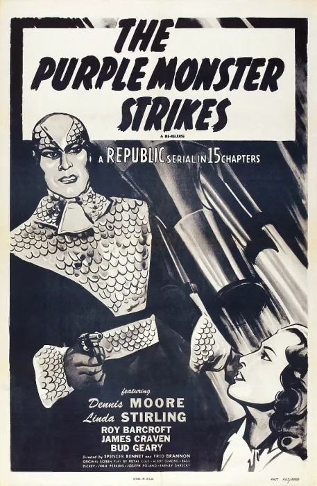 Framed Print : THE PURPLE MONSTER STRIKES, (aka, D-DAY ON MARS; THE PURPLE SHADOW STRIKES), US poster, from left, Roy Barcroft, Linda Stirling, 1945 Framed Print : THE PURPLE MONSTER STRIKES, (aka, D-DAY ON MARS; THE PURPLE SHADOW STRIKES), US poster, from left, Roy Barcroft, Linda Stirling, 1945