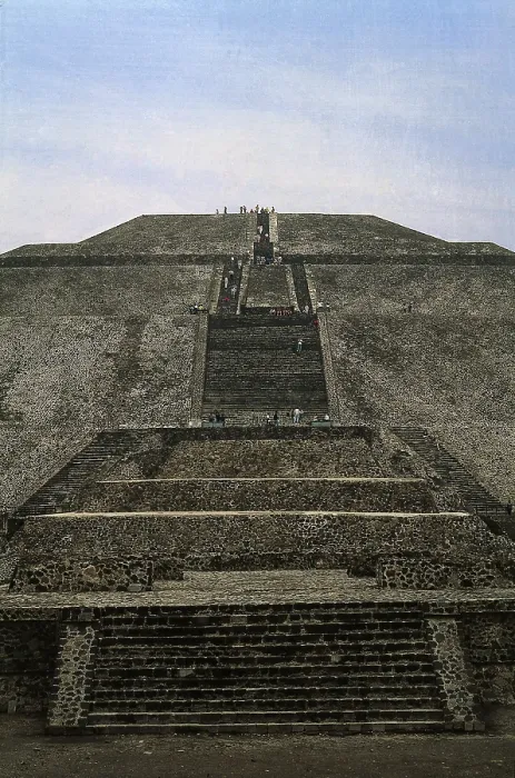 Framed Print : Pyramid of the Sun. 2nd c. MEXICO. STATE OF MEXICO. Teotihuacn. Teotihuacan culture. AISA / Everett Collection**US SALES ONLY**
