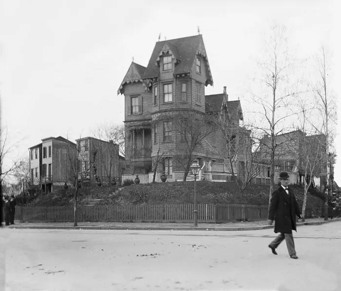 Framed Print : Quaint Victorian house on Maryland Avenue in Washington, D.C. in 1919 Framed Print : Quaint Victorian house on Maryland Avenue in Washington, D.C. in 1919