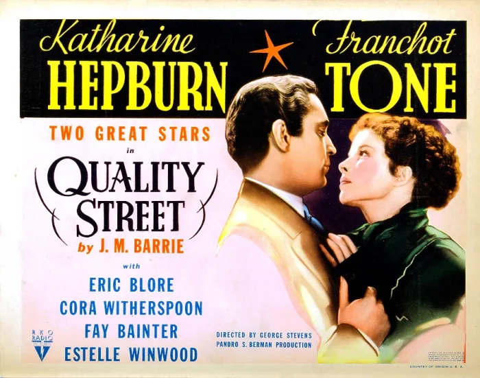 Framed Print : QUALITY STREET, Franchot Tone, Katharine Hepburn, 1937