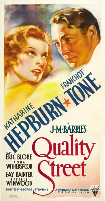 Framed Print : QUALITY STREET, from left: Katharine Hepburn, Franchot Tone, 1937