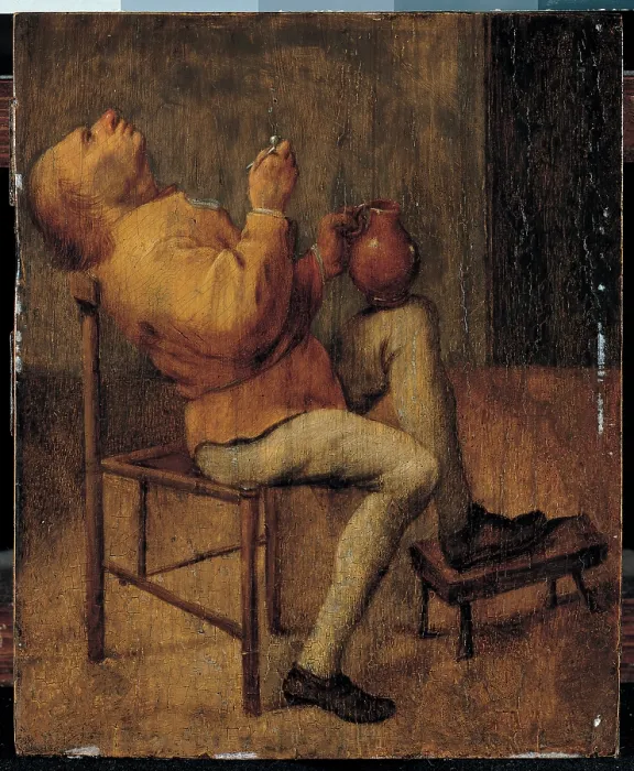 Framed Print : Quast Pieter Jansz, The Smoker, 17th Century, tavola di quercia, Formerly Switzerland, Lugano-Castagnola, Villa Favorita Framed Print : Quast Pieter Jansz, The Smoker, 17th Century, tavola di quercia, Formerly Switzerland, Lugano-Castagnola, Villa Favorita