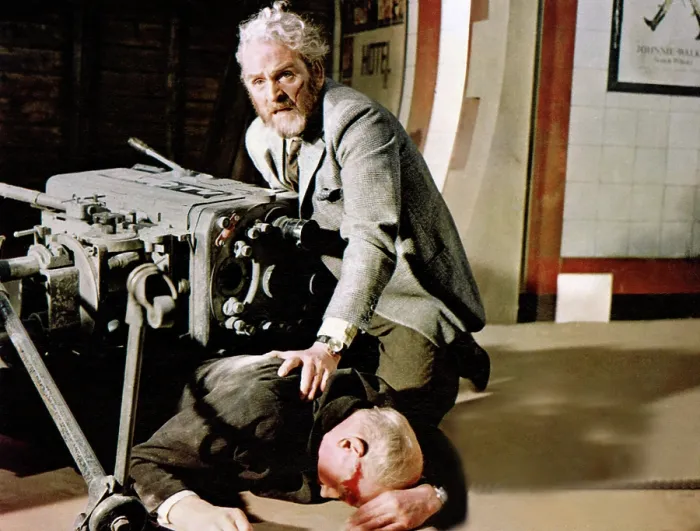 Framed Print : QUATERMASS AND THE PIT, (aka FIVE MILLION YEARS TO EARTH), Andrew Keir (crouching), 1967. 20th Century-Fox Film Corporation, TM & Copyright / courtesy Everett Collection Framed Print : QUATERMASS AND THE PIT, (aka FIVE MILLION YEARS TO EARTH), Andrew Keir (crouching), 1967. 20th Century-Fox Film Corporation, TM & Copyright / courtesy Everett Collection