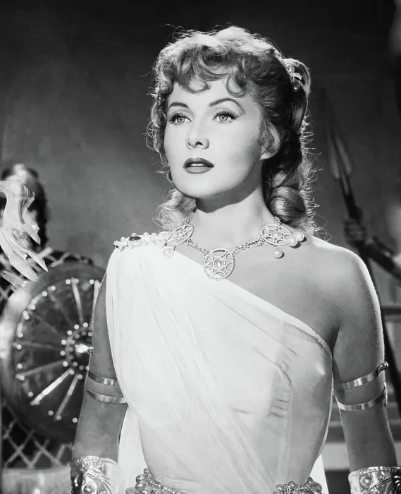 Framed Print : THE QUEEN OF BABYLON, (aka LA CORTIGIANA DI BABILONIA0, Rhonda Fleming, 1954, TM & Copyright 20th Century Fox Film Corp. / courtesy Everett Collection)