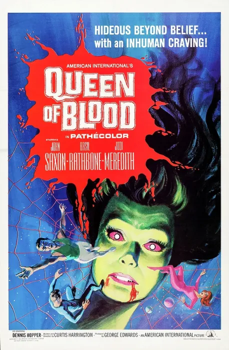 Framed Print : QUEEN OF BLOOD, US poster art, Florence Marley, 1966 Framed Print : QUEEN OF BLOOD, US poster art, Florence Marley, 1966