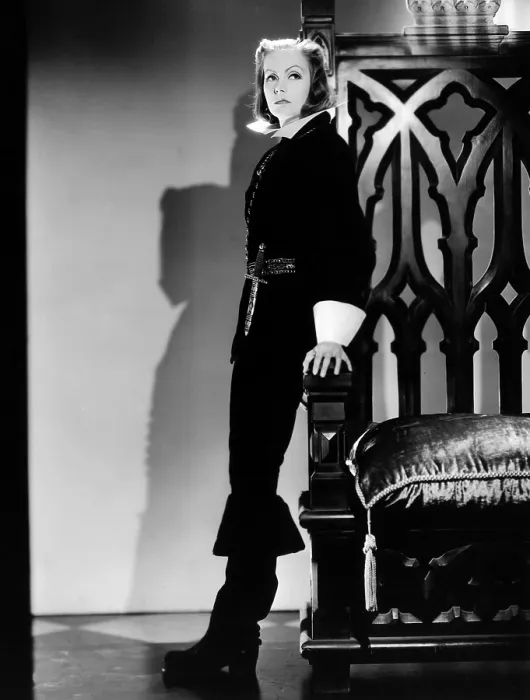 Framed Print : QUEEN CHRISTINA, Greta Garbo, in a costume by Adrian, 1933 Framed Print : QUEEN CHRISTINA, Greta Garbo, in a costume by Adrian, 1933