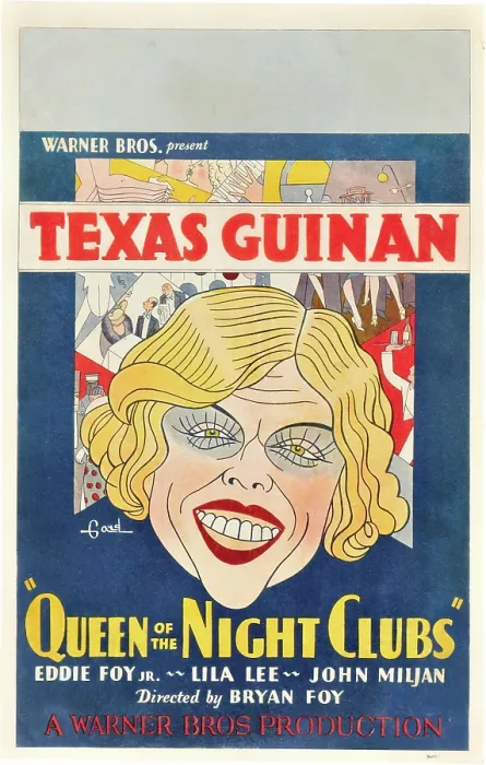 Framed Print : QUEEN OF THE NIGHT CLUBS, Texas Guinan on US poster art, 1929