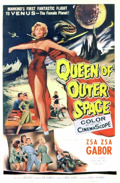 Framed Print : QUEEN OF OUTER SPACE, Zsa Zsa Gabor, 1958, poster art Framed Print : QUEEN OF OUTER SPACE, Zsa Zsa Gabor, 1958, poster art