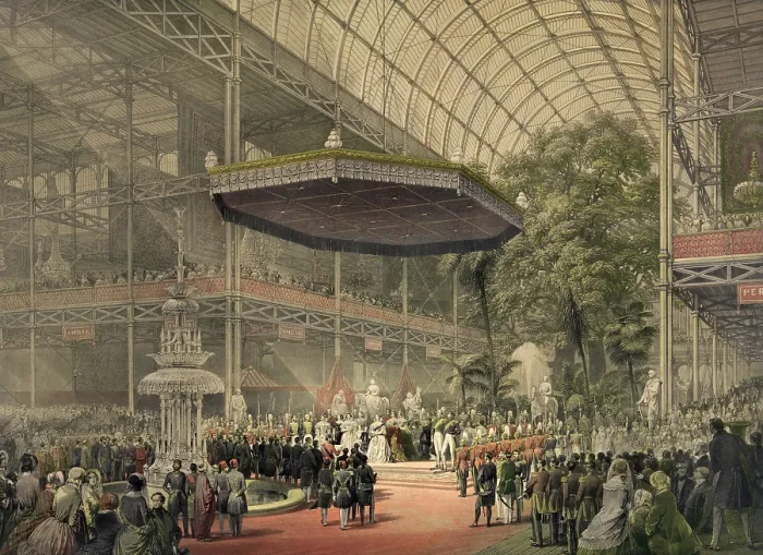 Framed Print : Queen Victoria presides at the state opening of the great exhibition of All Nations May 1st 1851. (BSLOC_2010_18_76)
