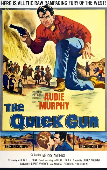 Framed Print : THE QUICK GUN, US poster art, Audie Murphy, 1964