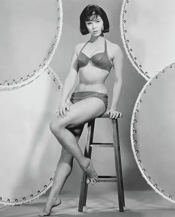 Framed Print : QUICK BEFORE IT MELTS, Yvonne Craig, 1964